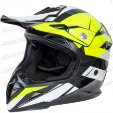 Шлем мото кроссовый HIZER 915 №7 (M) neon/yellow/white - Продажа мотоциклов, мототехники