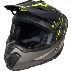Шлем мото кроссовый HIZER J6801 №1 (S, L, XL) gray/lemon - Продажа мотоциклов, мототехники